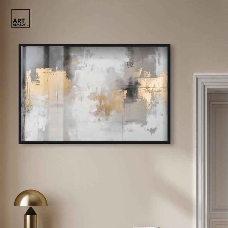 Gilded Gray I Shadowbox by Art Remedy