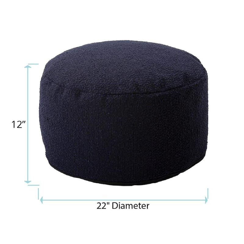 Allan Andrews Foot Pouf Barbet Royal