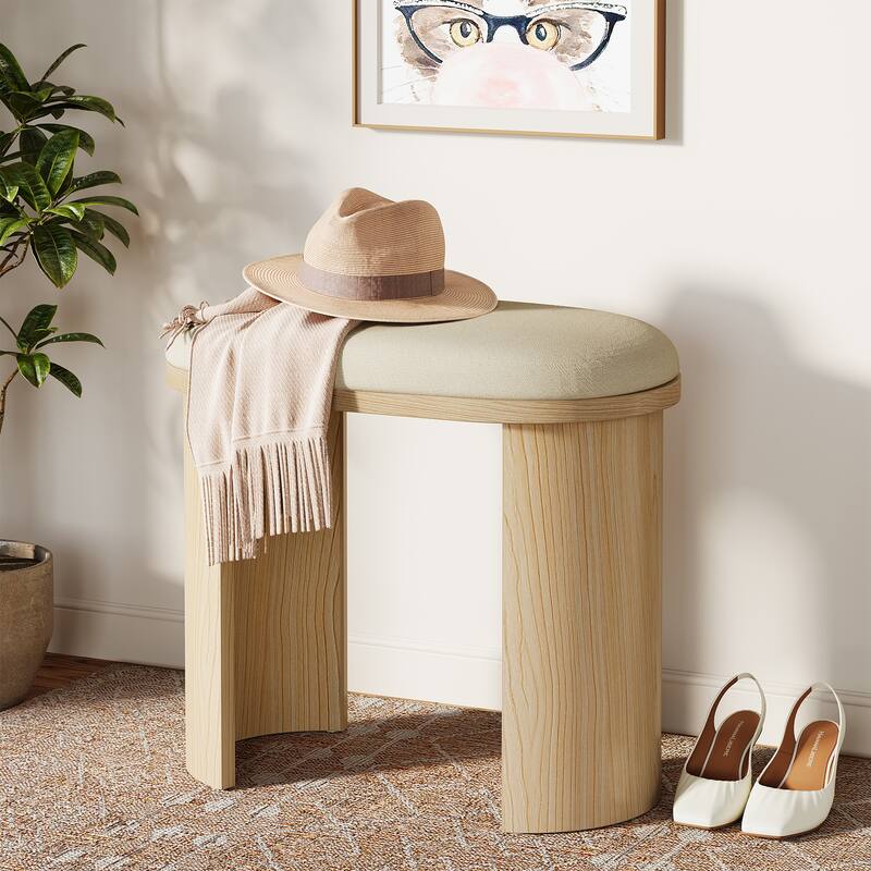 23.6 Inch Vanity Stool Chair, Ottoman Footrest, Sofa Footstool Shoe Bench