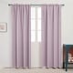 preview thumbnail 66 of 85, Deconovo Solid Rod Pocket Curtain Panel Pair, Set of 4 Panels 38x84 Inch - Lavender