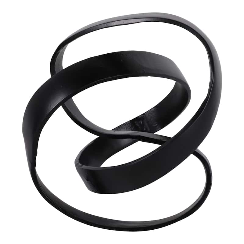 Decorative Aluminum Metal Knot Sculptural - 11"