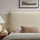 preview thumbnail 22 of 52, Camille Upholstered Striped Linen Blend Headboard