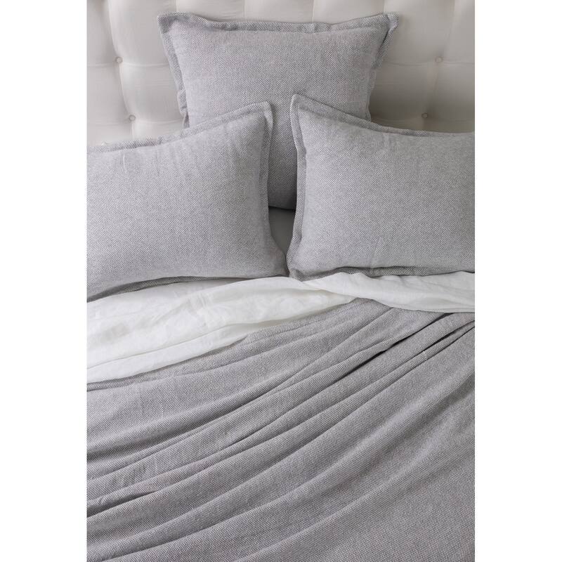 Silas, Cotton Blend, Grey, Sham