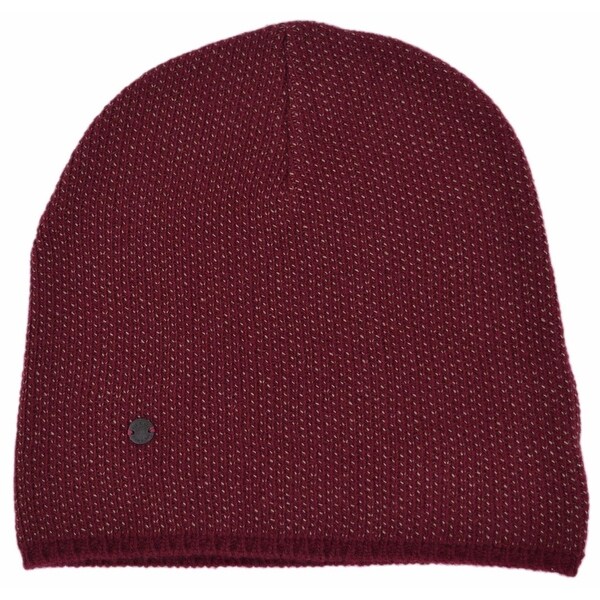 Burgundy beanie hat mens clearance