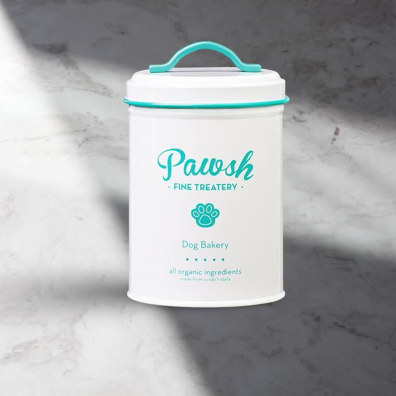 Amici Pet Pawsh Mint Fine Treatery Storage Canister - 44 oz