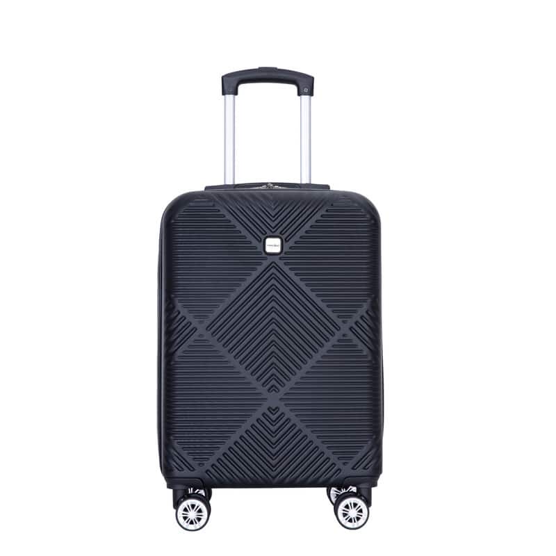 4-piece ABS Lightweight Suitcase with 14 inch makeup box