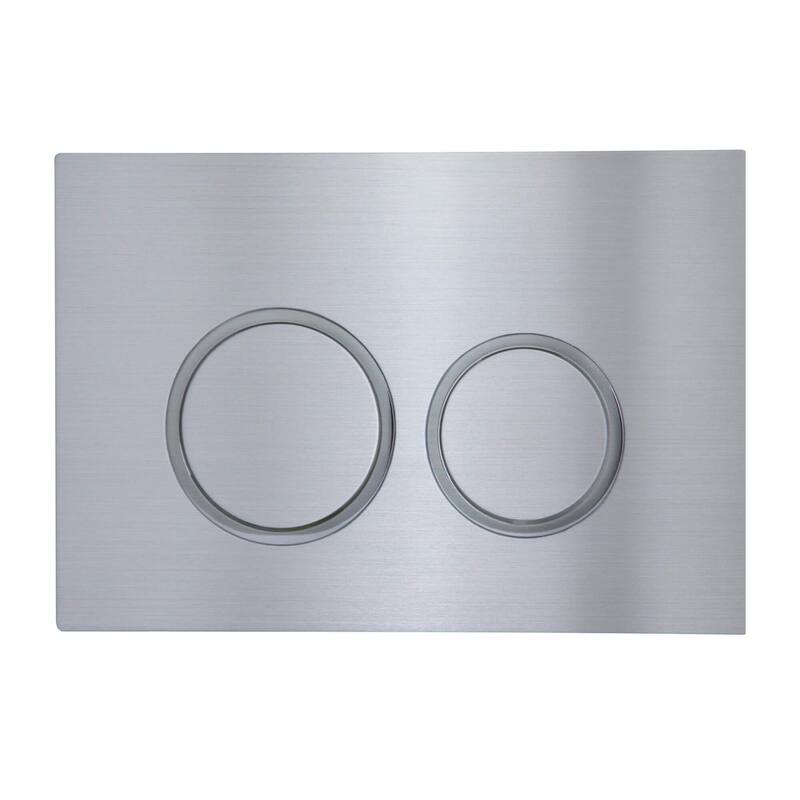 Fine Fixtures Concealed Tank Push Button (Actuator) - Chrome Round - Push Plates (Plastic)