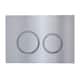 Option Chrome Round - Push Plates (Plastic)