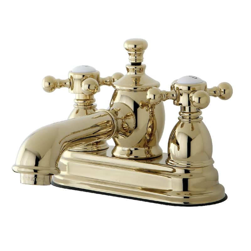 Kingston Brass English Country 1.2 GPM Centerset Bathroom Faucet with - Polished Brass
