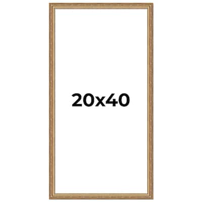 20x40 Frame Red Solid Wood Picture Frame Width 1.75 Inches | Interior Frame Depth 1 13/16 Inches