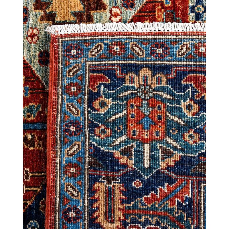 Serapi One-of-a-Kind Hand-Knotted Area Rug - Red, 8' 0" x 9' 9" - 8' 0" x 9' 9"