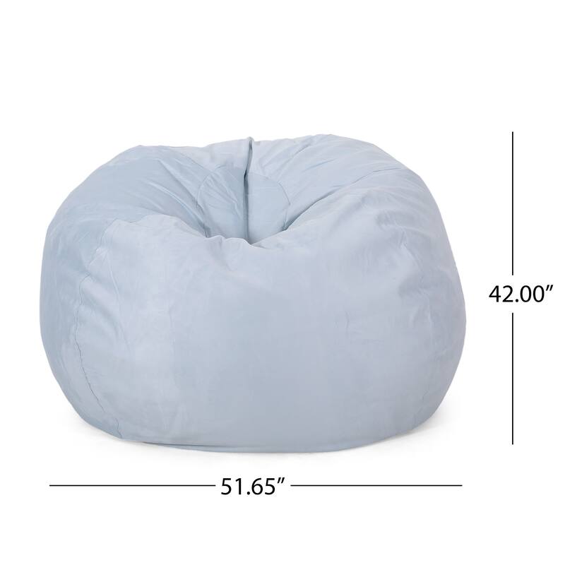 Madison Faux Suede 5-foot Beanbag Chair by Christopher Knight Home