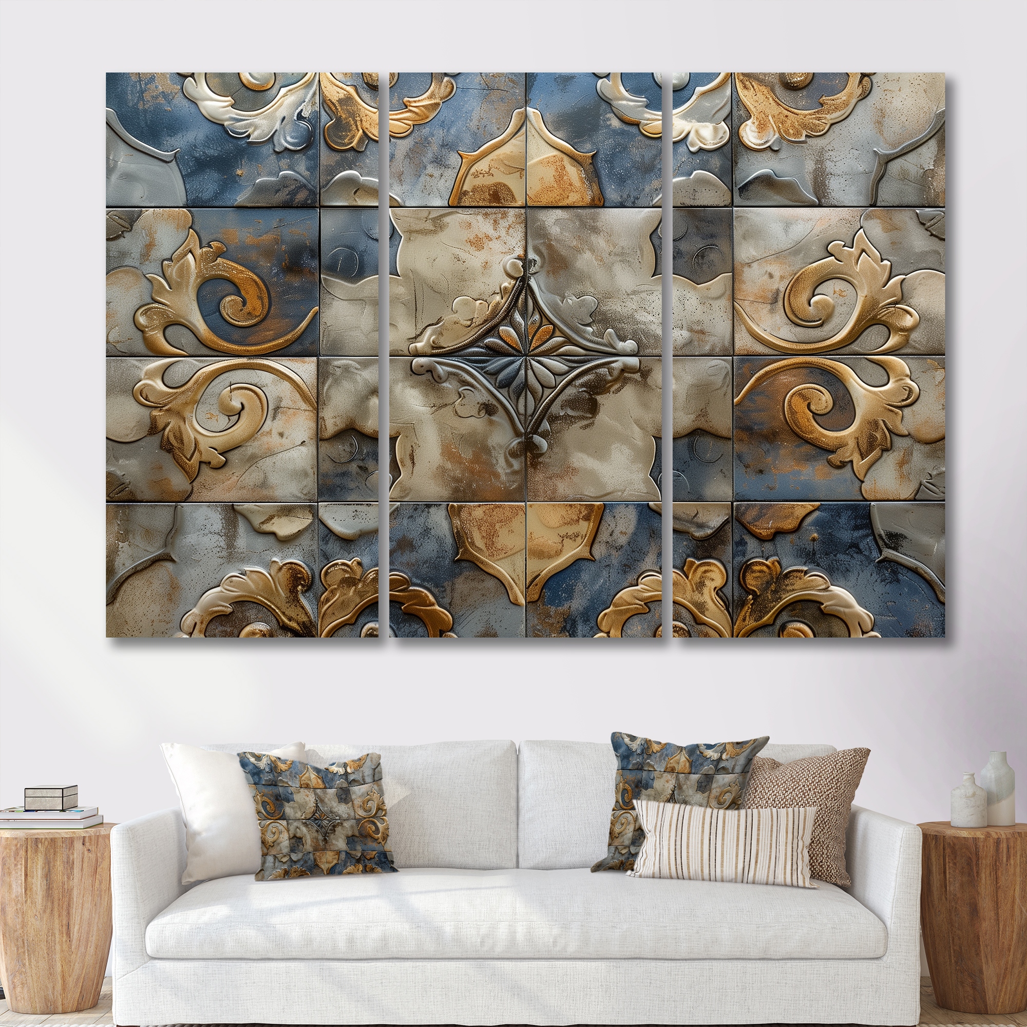 陶板 抽象ART vintage item Designart-