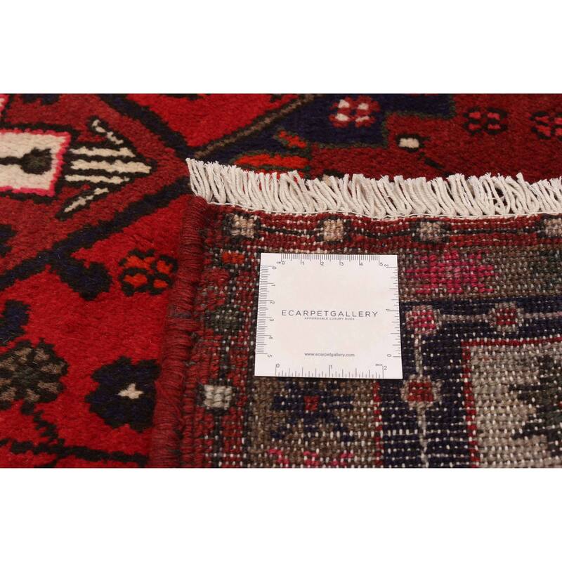 ECARPETGALLERY Hand-knotted Andelz Red Wool Rug - 3'3 x 4'10