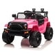 preview thumbnail 1 of 5, 12V Ride on Jeep with 2.4G Remote Control Pink