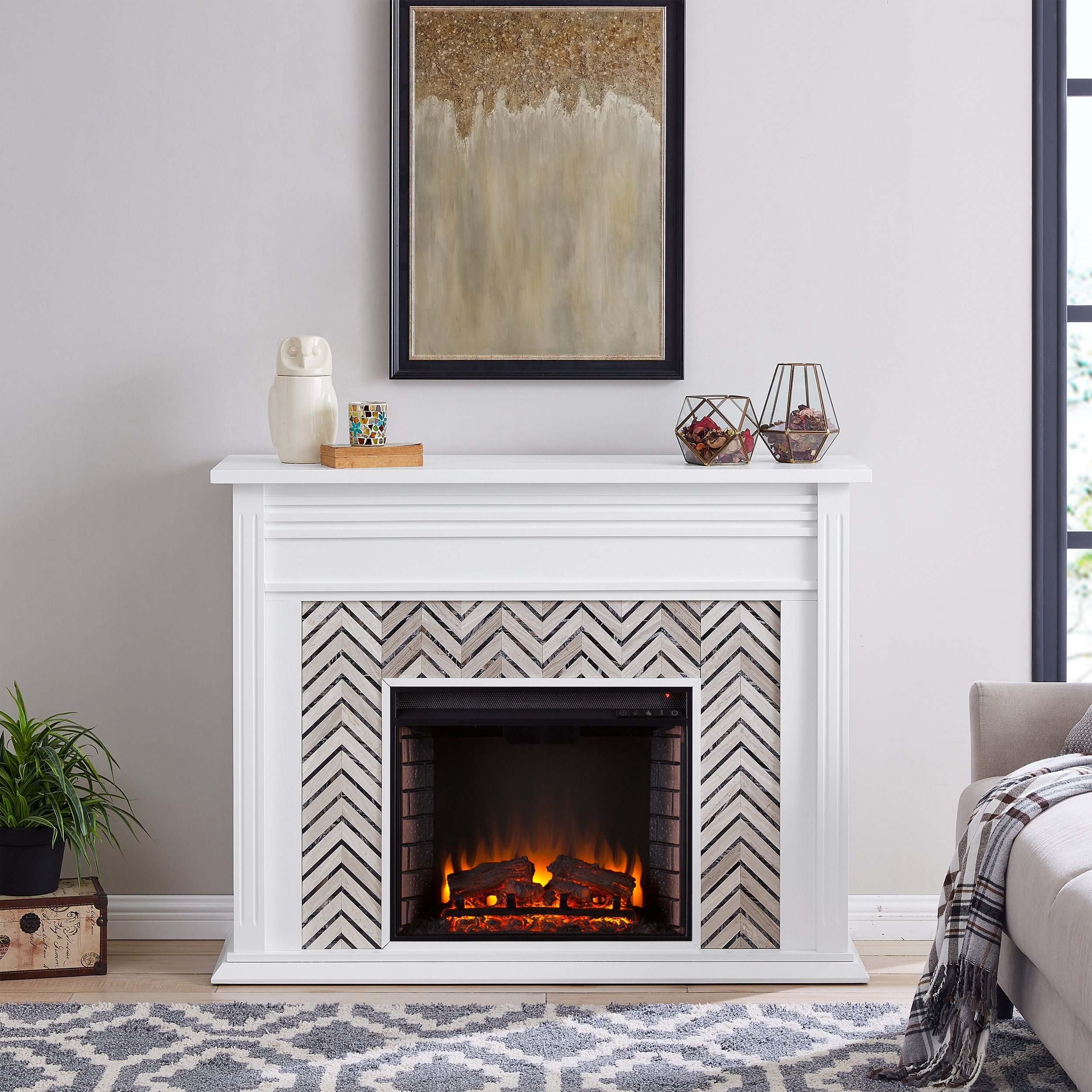 SEI Furniture Bonclary Wood Fireplace Mantel Shelf - On Sale - Bed