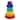Hudson Baby Silicone Stacking Toy, Rainbow, One Size - Rainbow
