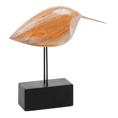 Folley Albasia and Jempinis Tropical Wood Hand Carved Bird Figure, Flying