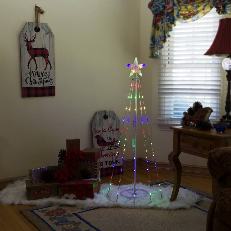 83 Christmas Tree Tower w/ 8 Functions and 300 LED Lights