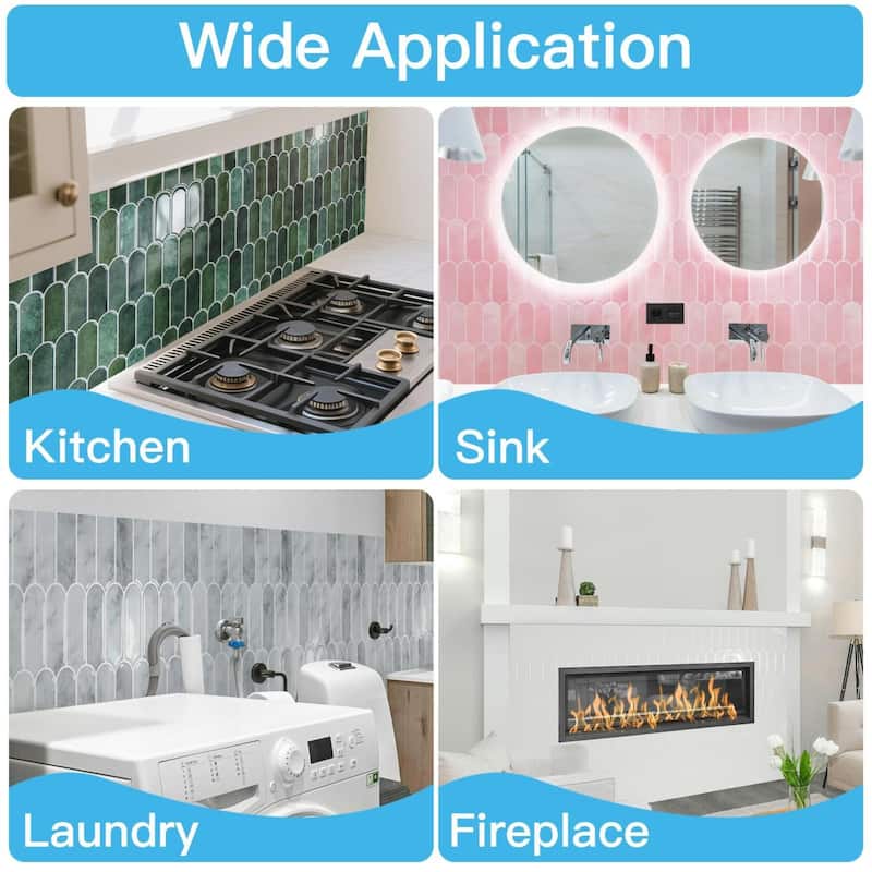 Art3d 10pcs Peel and Stick Backsplash Thickened Tiles, 12''x12'', Cover 10 Sq.Ft. - N/A