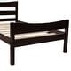 preview thumbnail 27 of 25, Classic Design Easy to Clean Twin Size Wood Platform Bed with Headboard and Wooden Slat Support