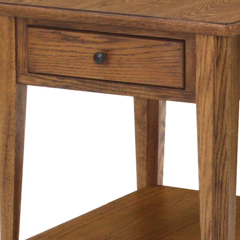 Chromcraft Peter Revington End Table in Chestnut Finish