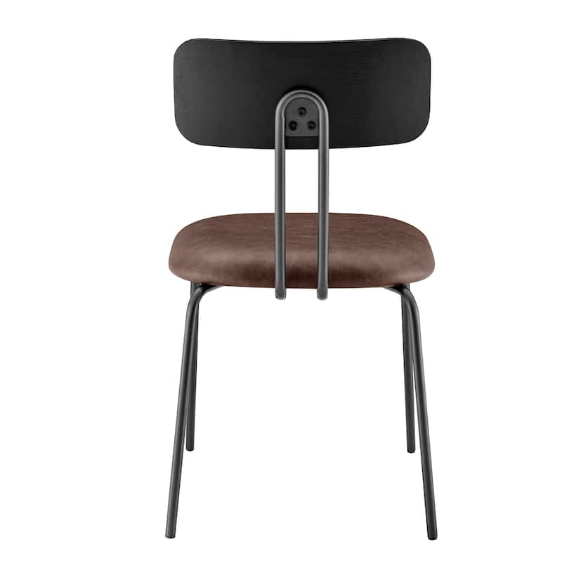 NPD Furniture Judith PU Dining Side Chair (Set of 4)