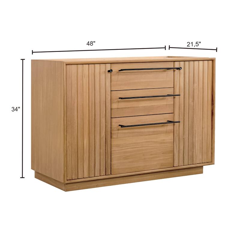 Avanity Parker Bathroom Vanity Only in Natural Teak