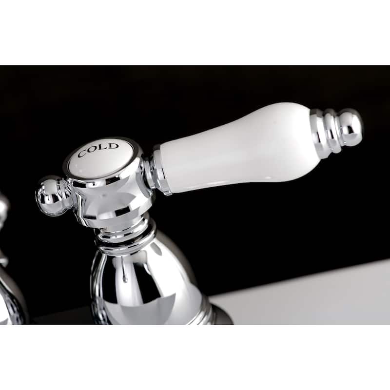 Kingston Brass Victorian Porcelain Handles Bathroom Faucet