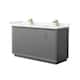 Option Dark Gray / Carrara Cultured Marble Top / Satin