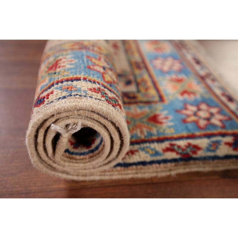 Kazak Oriental Accent Rug Hand-Knotted Wool Carpet - 1'11" x 3'0"