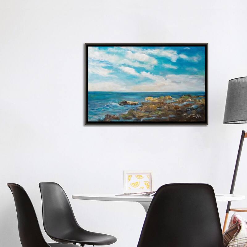 "Into the Horizon I" by Julie Derice Framed