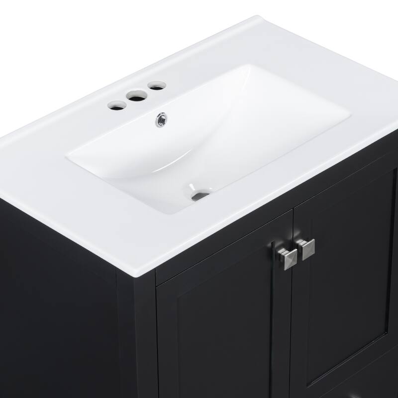 30" Bathroom Vanity with Single Sink