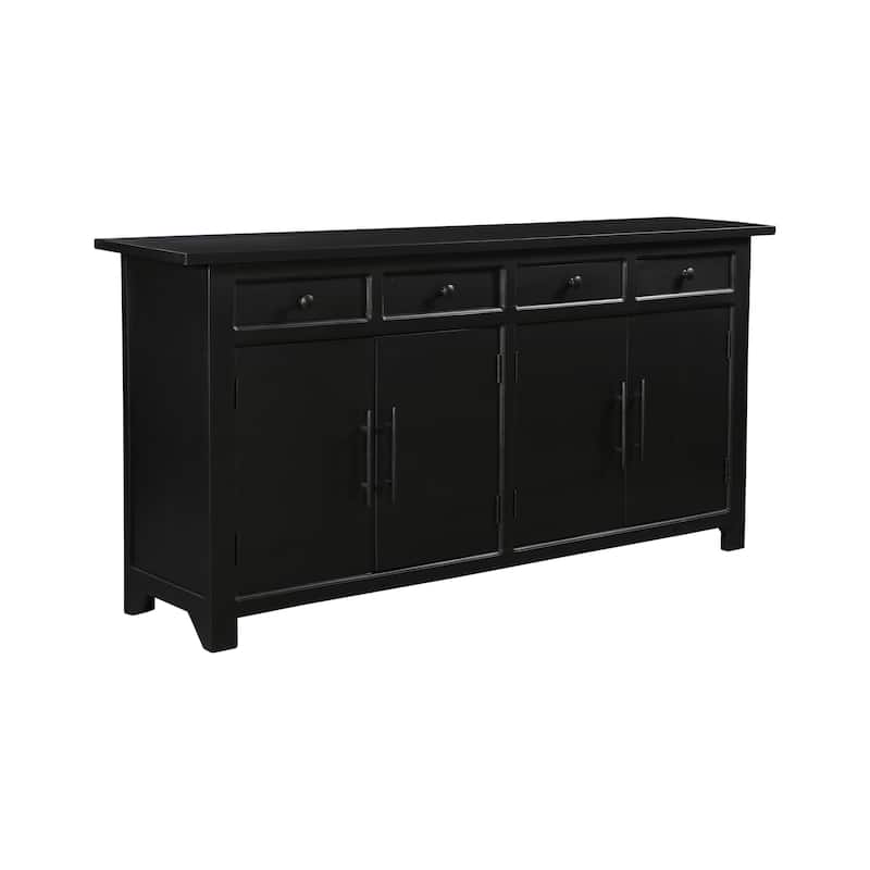 Clara 4-drawer 4-door Sideboard - Black