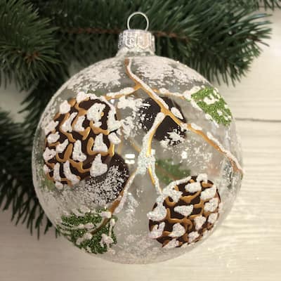 STP Goods Pine Cones Christmas Ornament - Made In Ukraine