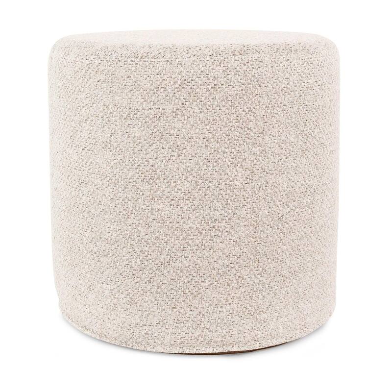 Allan Andrews No Tip Cylinder Ottoman with Cover, Panama Collection - Sand