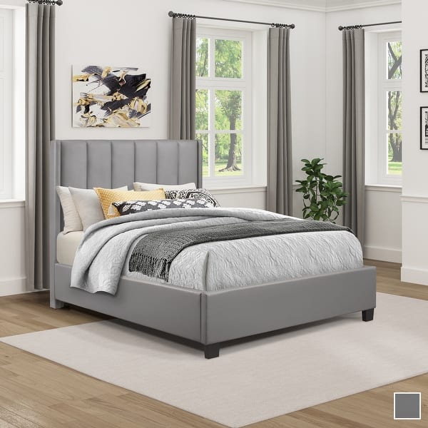 Driscoll Upholstered Platform Bed Overstock 32203542 California King