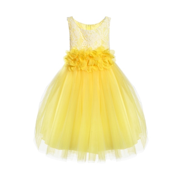 childrens yellow bridesmaid dresses
