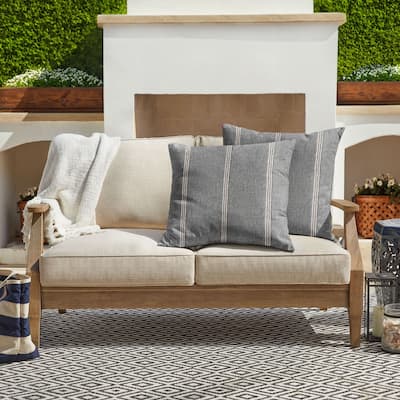 Sorra Home Sunbrella Outdoor Knife Edge Pillow Set of 2
