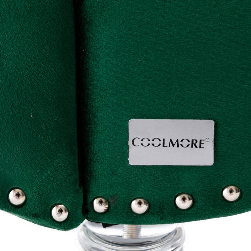 Velvet Tufted Chaise Lounge Chair Ergonomic S Shape Recliner with Pillow, Nailhead Trim and Acrylic Legs for Indoor Use