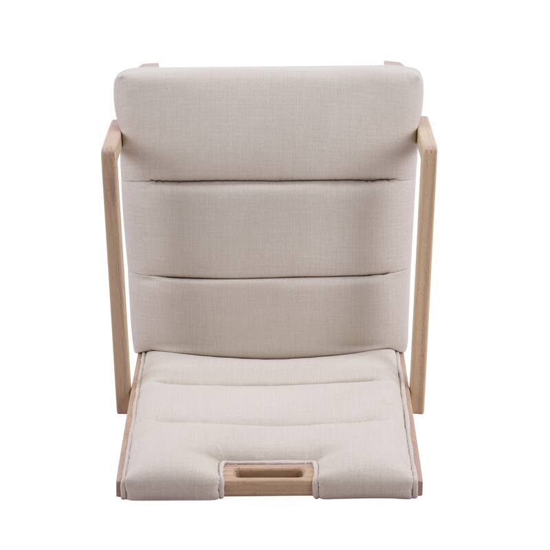 Christopher Knight Home - Modern Upholstered Rubber Wood Dining Chairs with Armrests