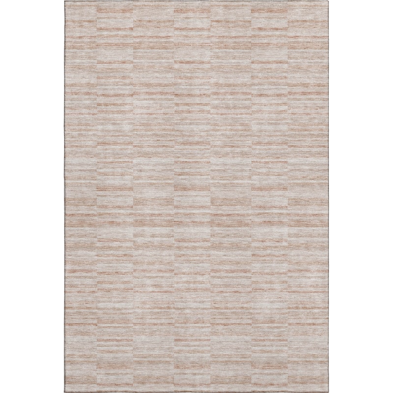 Premium Washable Super Soft Ombre Geo Stripe Mayfield Rug