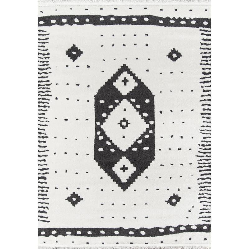 Momeni Monaco Contemporary Moroccan Area Rug - 3'3" x 5' - Rectangle