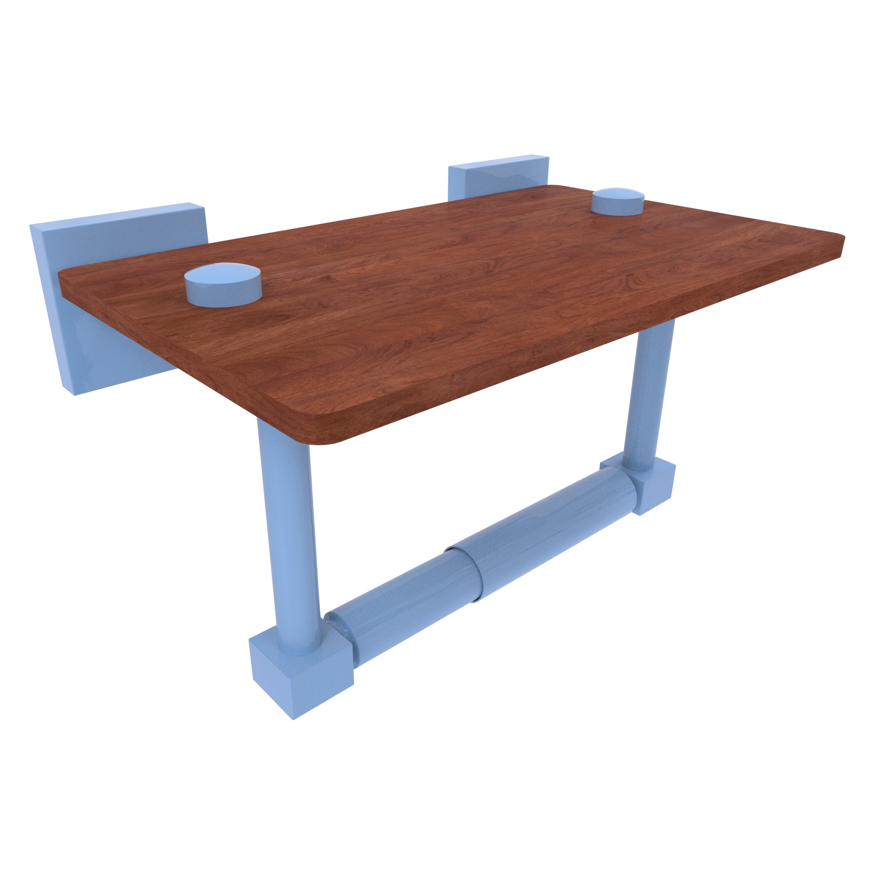 Allied Brass Montero 2 Post Toilet Paper Holder with Wood Shelf