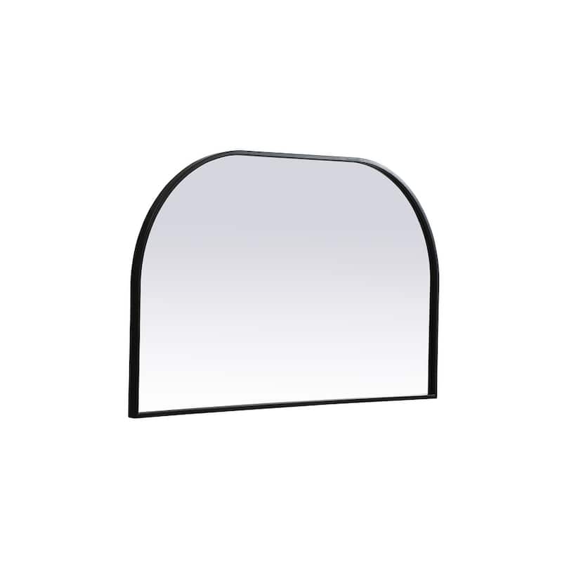 Indigo Home Metal Frame Arch Mirror 39x24 Inch