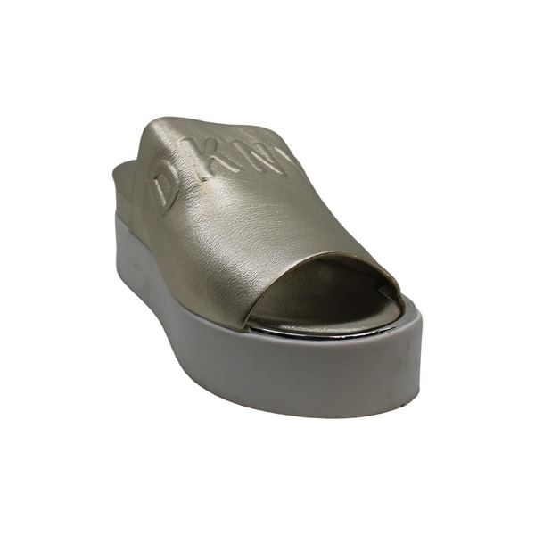 dkny covo platform slide sandals