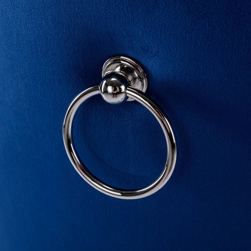 GDF Studio - Modern Wood Velvet Upholstered Dining Chair with Chrome Stainless Steel Legs, 2-Pcs Set