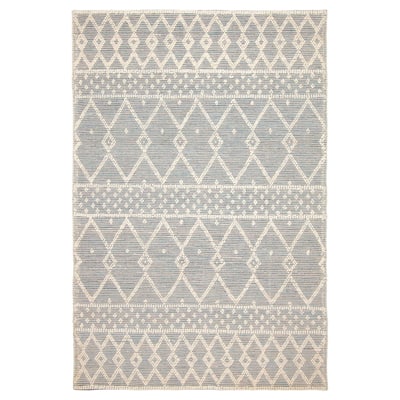 ECARPETGALLERY Braid weave Sienna Grey Wool Rug - 6'2 x 9'0