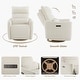 preview thumbnail 9 of 34, Power Swivel Recliner Chair Dual-Motor Nursery Glider with Lumber Pillow