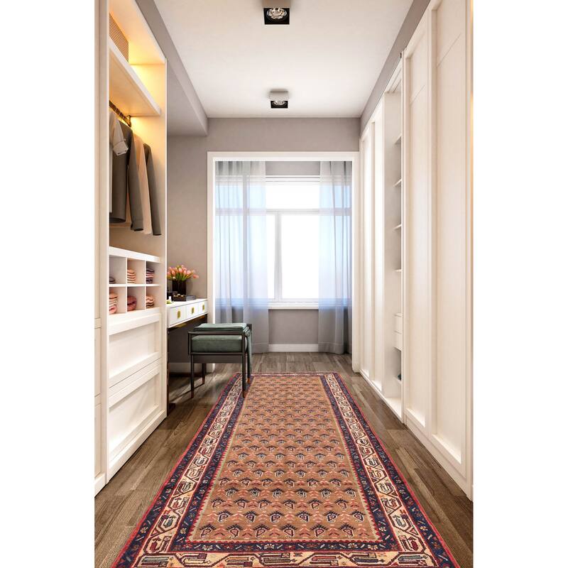 ECARPETGALLERY Hand-knotted Anadol Brown Wool Rug - 3'6 x 10'4